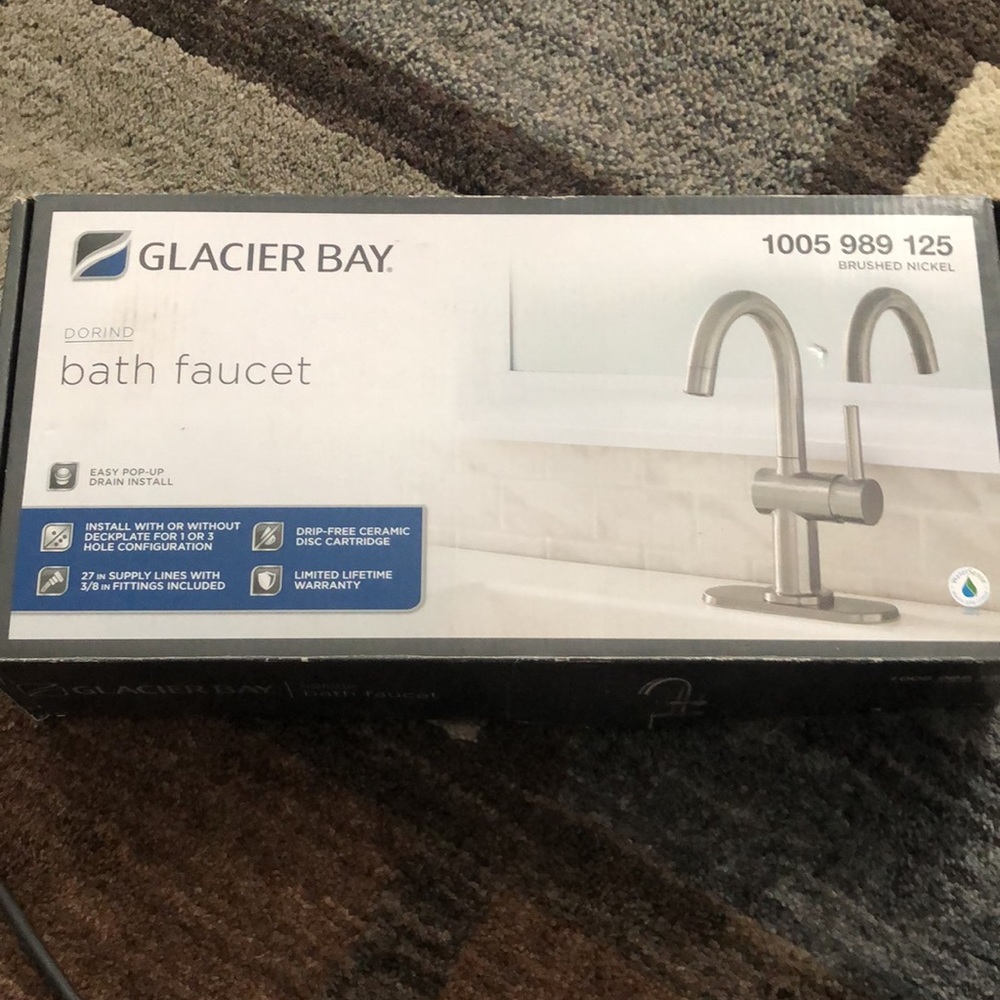 Glacier Bay Dorind bath faucet